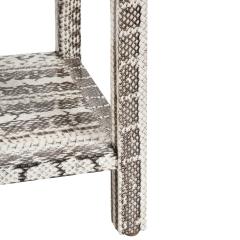  Lobel Originals Lobel Originals 2 Tier Console in Black and White Snakeskin 2022 - 2419071