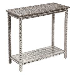  Lobel Originals Lobel Originals 2 Tier Console in Black and White Snakeskin 2022 - 2419072