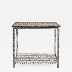  Lobel Originals Lobel Originals 2 Tier Console in Black and White Snakeskin 2022 - 2419127