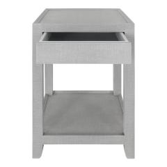  Lobel Originals Lobel Originals Bedside Side Table in Lacquered Linen 2025 Signed  - 4227746