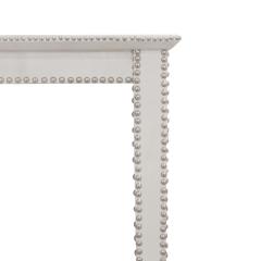  Lobel Originals Lobel Originals Console Table in Leather and Chrome Studs ca 2010 Signed  - 3084314