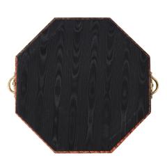  Lobel Originals Lobel Originals Octagonal Tray in Plum Gray and Sunflower Python New - 2688145