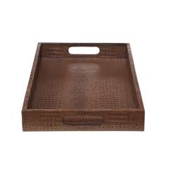  Lobel Originals Lobel Originals Rectangular Tray in Embossed Alligator Leather New - 2688085