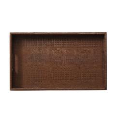  Lobel Originals Lobel Originals Rectangular Tray in Embossed Alligator Leather New - 2688087