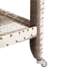  Lobel Originals Lobel Originals Telephone Table in Snake Skin 2022 Signed  - 4288844