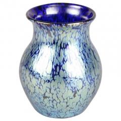  Loetz 20th Century Loetz Witwe Blue Glass Vase Decor Cobalt Papillon CZ ca 1903 - 4495809