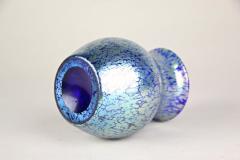  Loetz 20th Century Loetz Witwe Blue Glass Vase Decor Cobalt Papillon CZ ca 1903 - 4495813