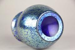  Loetz 20th Century Loetz Witwe Blue Glass Vase Decor Cobalt Papillon CZ ca 1903 - 4495814