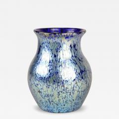  Loetz 20th Century Loetz Witwe Blue Glass Vase Decor Cobalt Papillon CZ ca 1903 - 4495957