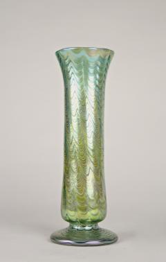  Loetz Art Nouveau Glass Vase by Loetz Phaenomen Genre 6893 Green Bohemia ca 1899 - 4280179