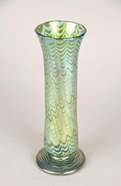  Loetz Art Nouveau Glass Vase by Loetz Phaenomen Genre 6893 Green Bohemia ca 1899 - 4280183