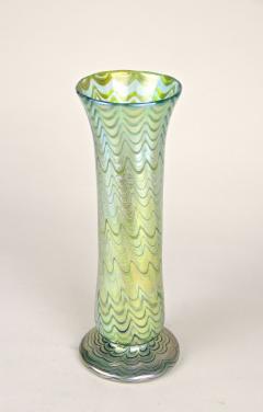  Loetz Art Nouveau Glass Vase by Loetz Phaenomen Genre 6893 Green Bohemia ca 1899 - 4280185