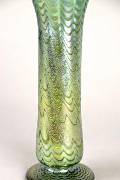  Loetz Art Nouveau Glass Vase by Loetz Phaenomen Genre 6893 Green Bohemia ca 1899 - 4280195