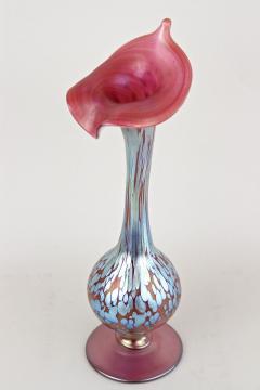  Loetz Art Nouveau Loetz Papillon Vase Jack In The Pulpit Iridescent CZ ca 1915 - 4327560