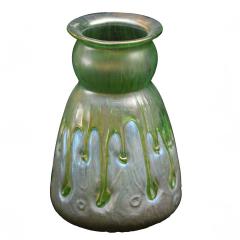  Loetz Austrian or Loetz Iridescent and Applied Glass Vase c 1900 1925 Measures 9 5 - 4310743