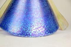  Loetz Blue Loetz Witwe Glass Bowl Decor Papillon Iriscident Bohemia circa 1936 - 4161560