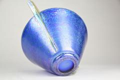  Loetz Blue Loetz Witwe Glass Bowl Decor Papillon Iriscident Bohemia circa 1936 - 4161563