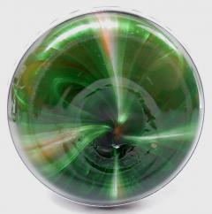  Loetz Glass Antique Loetz Art Nouveau Orange Green Silver Overlay Vase - 4424634