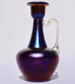  Loetz Loetz Rubin Matte Iris Handles Ewer Vase Rare 1898 - 3005759