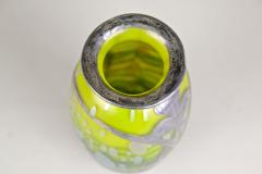  Loetz Loetz Witwe Glass Vase Cytisus Yellow with Silver Overlay Bohemia circa 1902 - 3468006