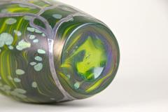  Loetz Loetz Witwe Glass Vase Cytisus Yellow with Silver Overlay CZ circa 1902 - 4139713