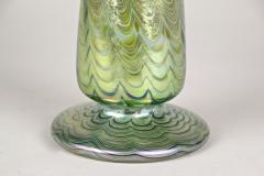  Loetz Loetz Witwe Glass Vase Phaenomen Genre 6893 Green Bohemia circa 1899 - 3724319