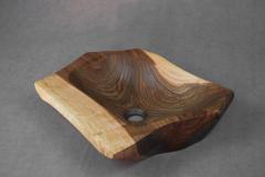  Logniture Banik Wooden Sink Carved From Piece of Walnut - 3287489