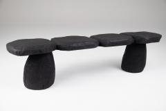  Logniture Bench Burnt Wood Primitive Style - 3600452