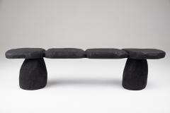  Logniture Bench Burnt Wood Primitive Style - 3600453