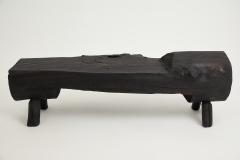  Logniture Black Burnt Wood Brutalist Bench Outdoor Indoor Natural and Eco Friendly - 3867183