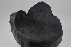  Logniture Brutalist Sculptural Chair Solid Burnt Oak Wood Unique 1 1 Jownik - 3732004