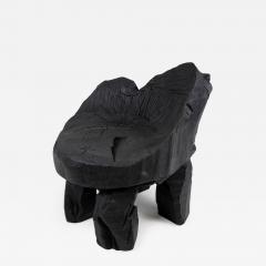 Logniture Brutalist Sculptural Chair Solid Burnt Oak Wood Unique 1 1 Jownik - 3733659