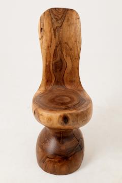  Logniture Chair Carved From Single Piece of Walnut Wood Log Furniture Logniture - 4599975