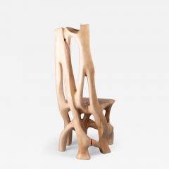 Logniture Chair Functional sculpture Carved From Single Piece of Wood - 3323329