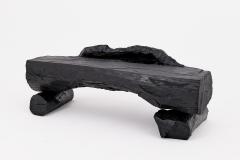  Logniture Charred Solid Wood Bench by Logniture Organic Modern Sculptural Seat - 4256841