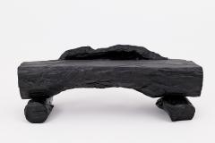  Logniture Charred Solid Wood Bench by Logniture Organic Modern Sculptural Seat - 4256843