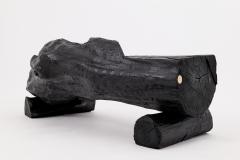  Logniture Charred Solid Wood Bench by Logniture Organic Modern Sculptural Seat - 4256849