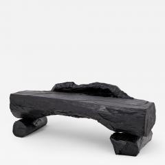  Logniture Charred Solid Wood Bench by Logniture Organic Modern Sculptural Seat - 4257407