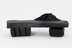  Logniture Charred Solid Wood Bench by Logniture Organic Modern Sculptural Seat - 4256853