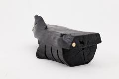  Logniture Charred Solid Wood Bench by Logniture Organic Modern Sculptural Seat - 4256861