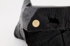  Logniture Charred Solid Wood Bench by Logniture Organic Modern Sculptural Seat - 4256862