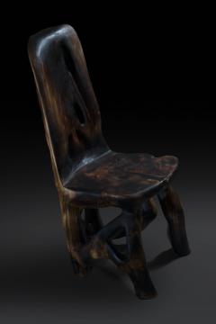  Logniture Daba Chair Functional Sculpture Carved From Single Piece of Wood - 3287161