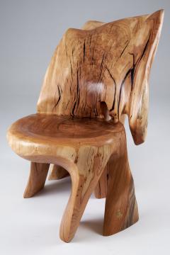  Logniture Leszy Carved Sculptural Solid Hardwood Chair - 4449668