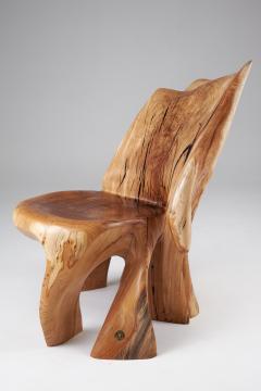  Logniture Leszy Carved Sculptural Solid Hardwood Chair - 4449669