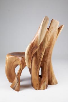  Logniture Leszy Carved Sculptural Solid Hardwood Chair - 4449670