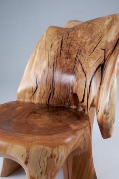  Logniture Leszy Carved Sculptural Solid Hardwood Chair - 4449671