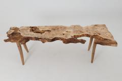  Logniture Live Edge Burl Wood Console Table Organic Modern Handmade - 4455778
