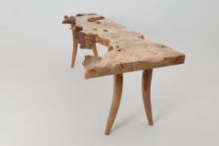  Logniture Live Edge Burl Wood Console Table Organic Modern Handmade - 4455783