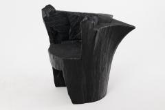  Logniture Logniture Brutalist Sculptural Armchair Solid Burnt Oak Wood Organic 1 1 - 4042517