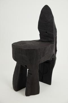  Logniture Logniture Brutalist Sculptural Chair Solid Burnt Oak Wood Unique 1 1 Jownik - 3867128